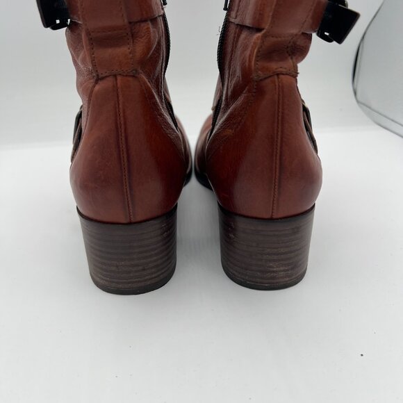 Paul Green Brown Leather Ankle Boots – Size 6.5 - Picture 6 of 13